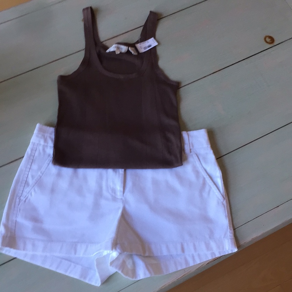 JCrew White Chino Short